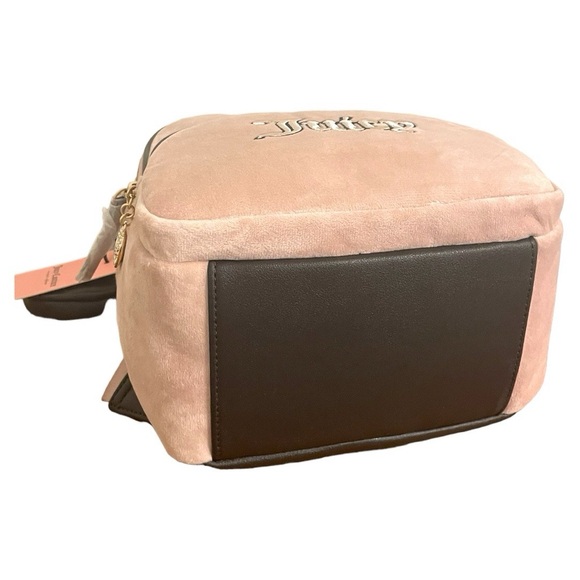 Juicy Couture Dusty Blush Velour Queen Of Everything Backpack NWT - Picture 10 of 10